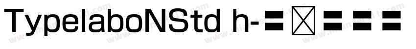 TypelaboNStd h字体转换